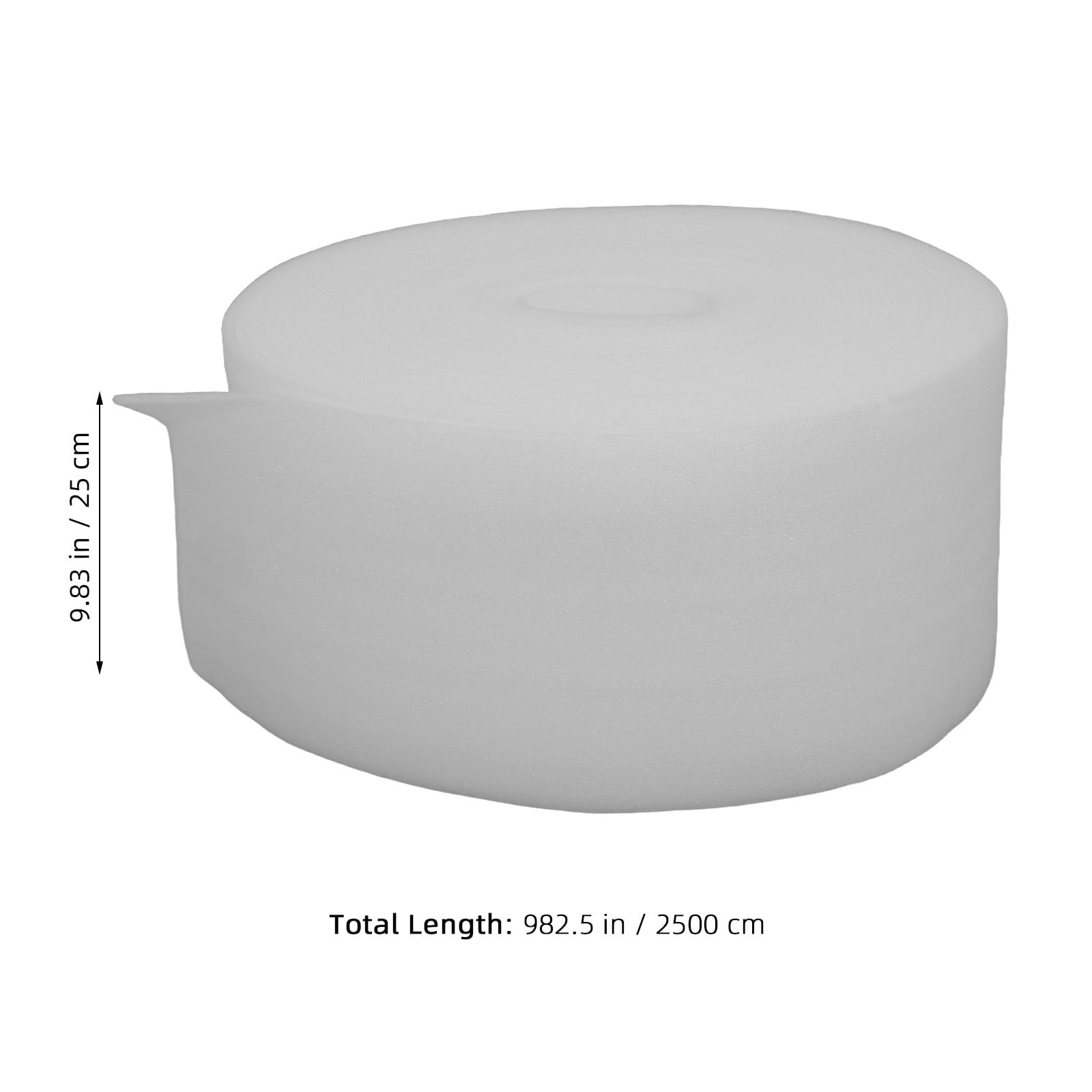 DOITOOL Rollo de espuma para embalaje: Envoltura de espuma de 25 m x 25 cm de ancho - Materiales de embalaje para artículos frágiles - Láminas de amortiguación para platos, vasos y protección