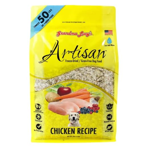 Grandma Lucy's Artisan Dog Food, Grain Free and Freeze-Dried - Artisan Chicken, 10Lb Bag