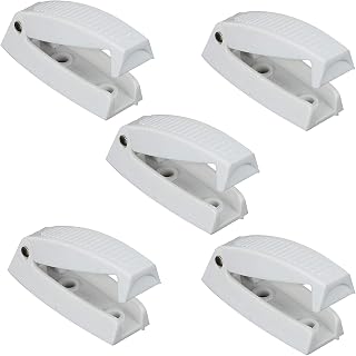 GOTOTOP Rv Door Holder RV Door Hatch, Set of 5 RV Door Clip Door Catch Holder Latch Universel Fits for RV Motorhome Camper Traile Travel Baggage, White