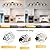 WILON 6 Light Track Lighting Kit 6 Way Ceiling Spotlight-Industrial Flush Mount Ceiling Light Black Kitchen Ceiling Light Fixtures Kitchen Track Lighting Flexibly Rotatable Light Head E26 Base