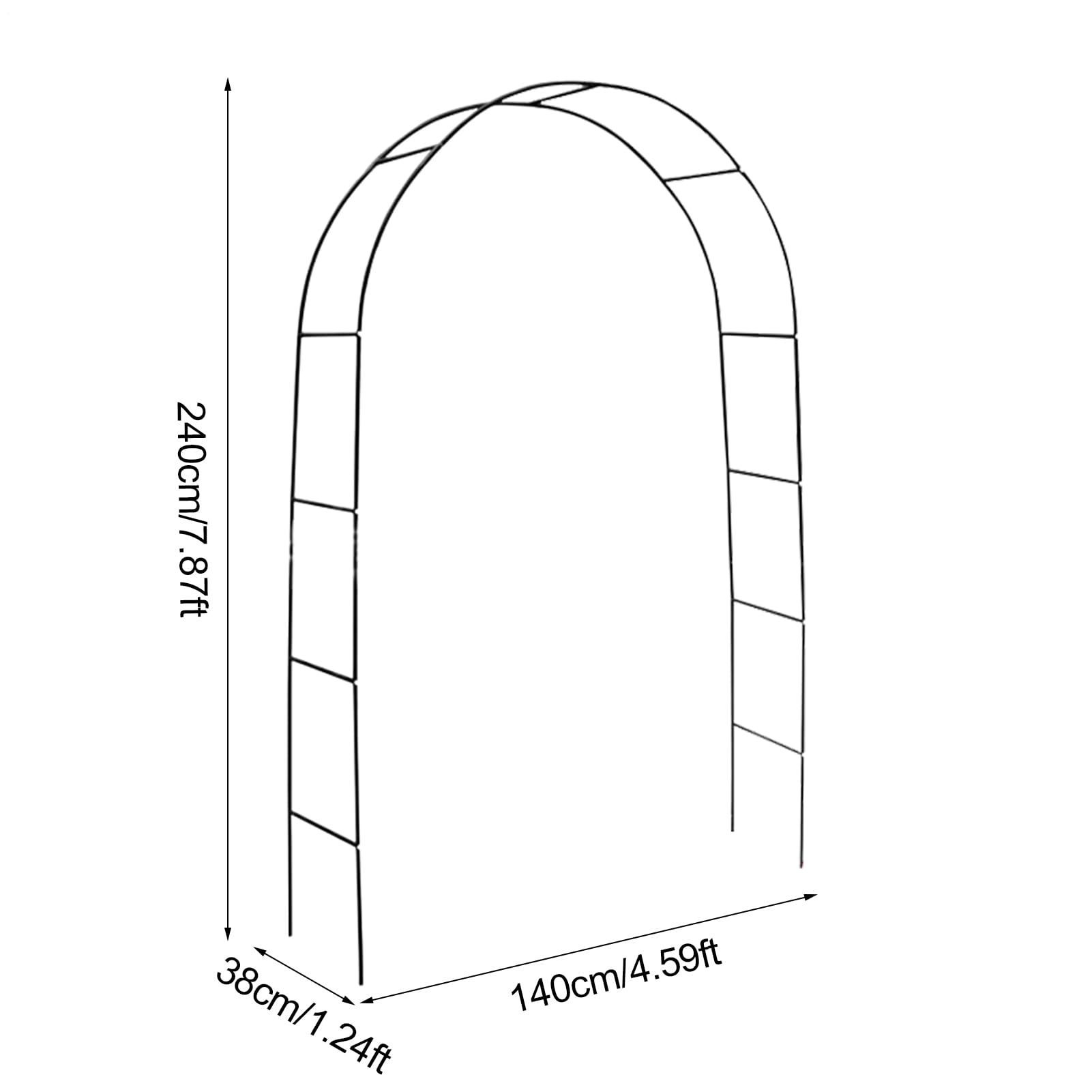 Soporte de Boda – Marco de Soporte para telón de Fondo Floral y decoración