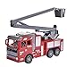 luminiu 4 Canales Camion Bomberos Juguetes,RC Camión de Bomberos Teledirigido Volante con...