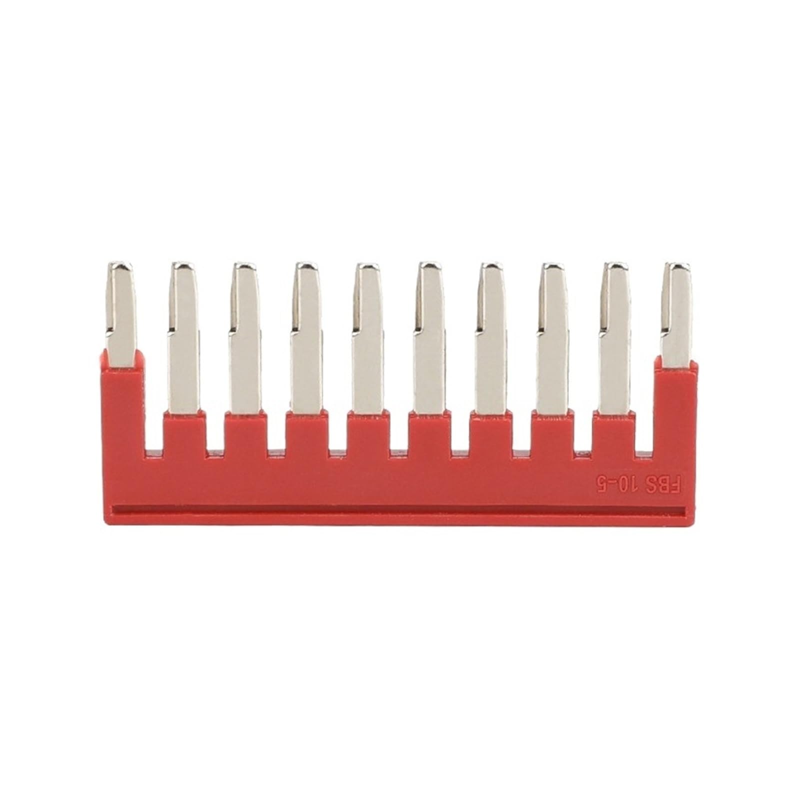 10 pezzi ST2.5 Connessione a gabbia a molla 2,5 mm² 14 AWG Cablaggio Spina pullback Filo Connettore elettrico Morsettiera guida DIN ST 2.5(Bridge FBS10-5)