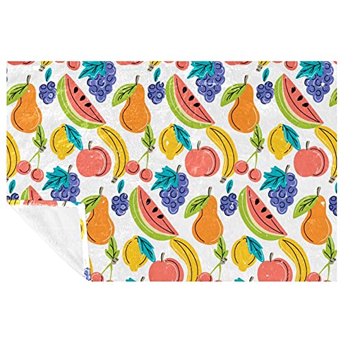 Couverture douce chaude lit canapé jeté de lit aquarelle multicolore - 2