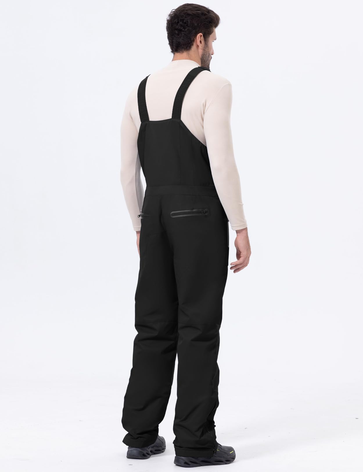 GEMYSE Herren Skihose Warm und Wasserdicht mit Verstellbaren Hosenträgern Winter-Snowboard-Latzhose