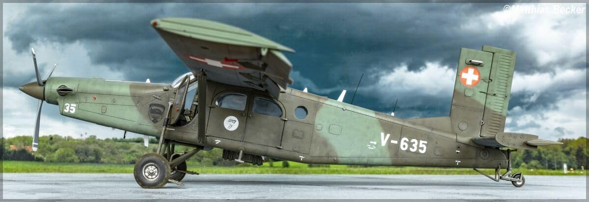 heller 30410 Pilatus PC-6 B2/H2 Turbo Porter 1/48, Unlackiert