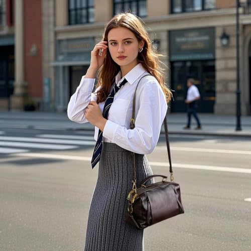 Genuine Leather Crossbody Bags for Women Wristlets Handbags Purse Small Satchel Clutch Shoulder Bag2