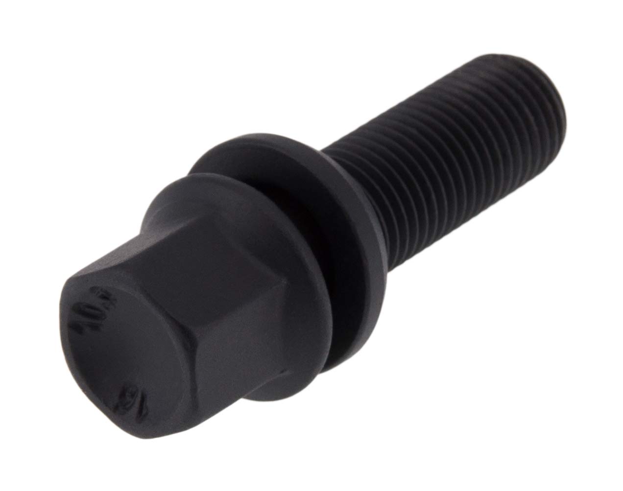 Levando 10 sztuk śrub do kół M14 x 1,5, długość trzpienia 28 mm, ściągacz kulkowy R13 D = 26 mm SW17 – zestaw bolców do kół pasuje do modeli Audi A, VW Golf, Passat, Polo, itp. kolor czarny