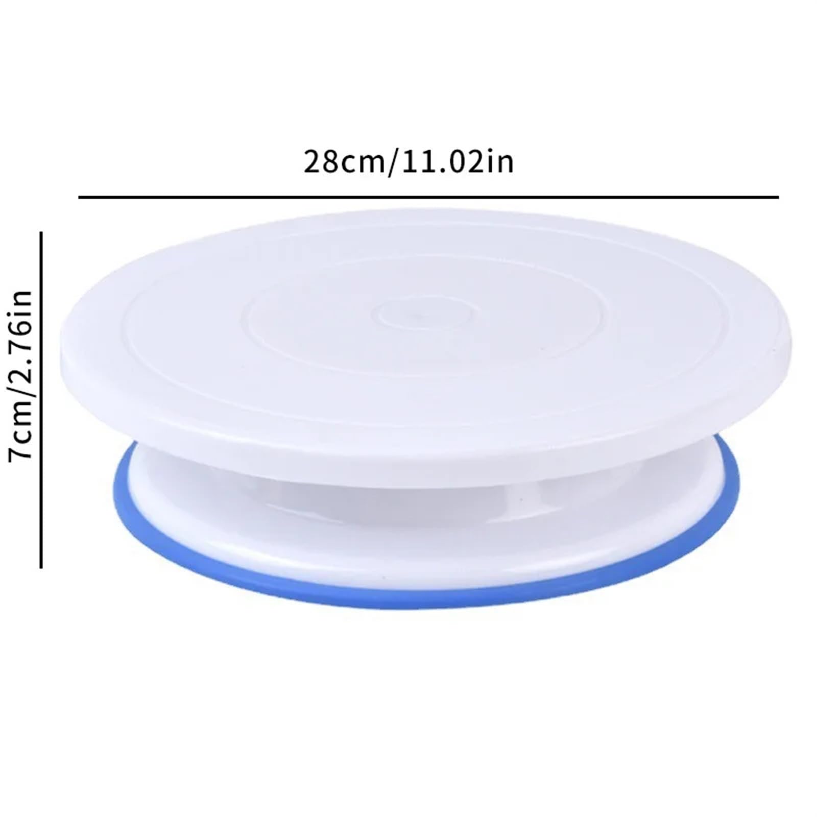 Plateau tournant Gateau Plateau tournant de plastification de gâteau en Plastique Outils de Cuisson Maison Antidérapant DIY Gâteau d'anniversaire Table rotative Table de plastification