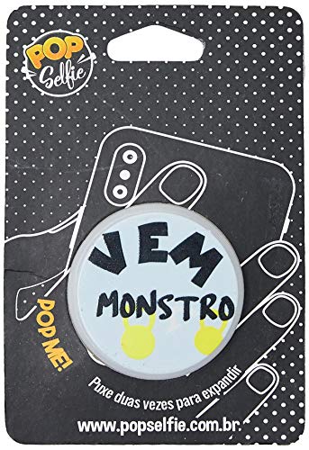 Apoio para celular - Pop Selfie - Original Vem Monstro Ps169, Pop Selfie, 151352, Branco