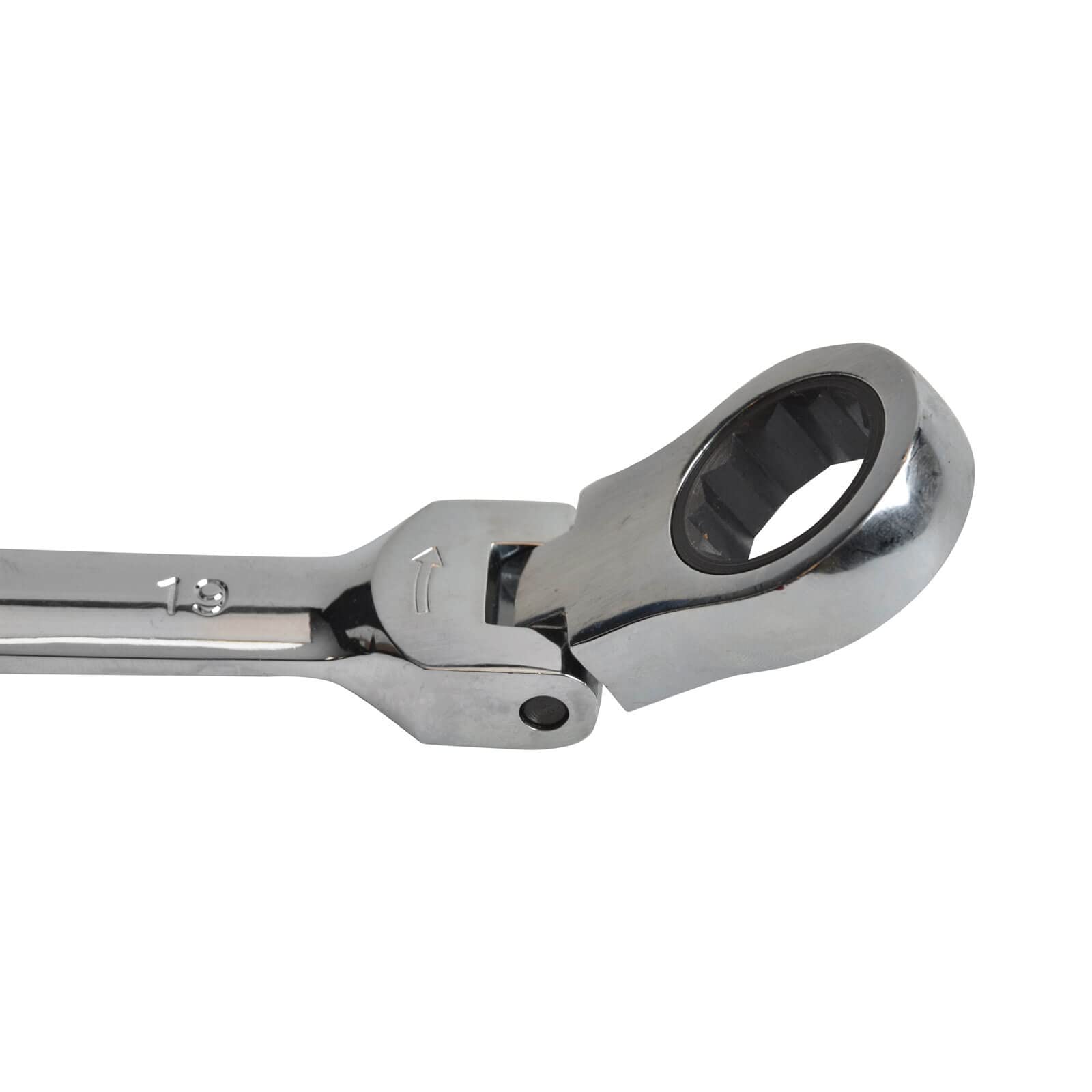 Faithfull SPARAT20 Flex Head Ratchet Combination Spanner, Chrome, 20mm - Image 3