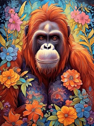 Broderie diamant kit complet contre le stress : créez votre tableau animalier 5D