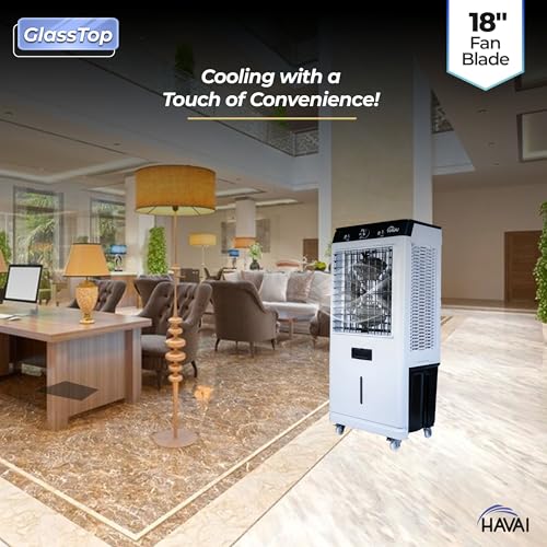 HAVAI Premium Glass Top GT 18 Air Cooler | 90L Tank Capacity - Image 10