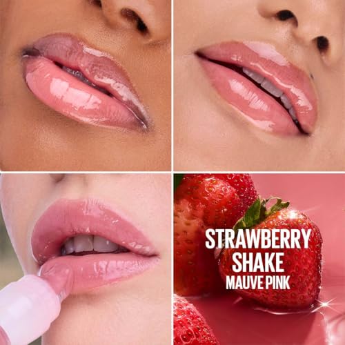 Image of Maybelline New York Lifter Gel Lip Oil In Gel, Strawberry Shake, 6.6ml