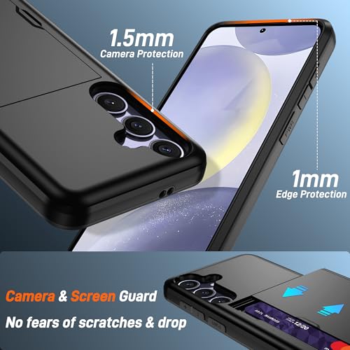 Coque antidérapante Samsung S24 Plus Pilaru noire pour éviter les chutes et bris d'écran - 5