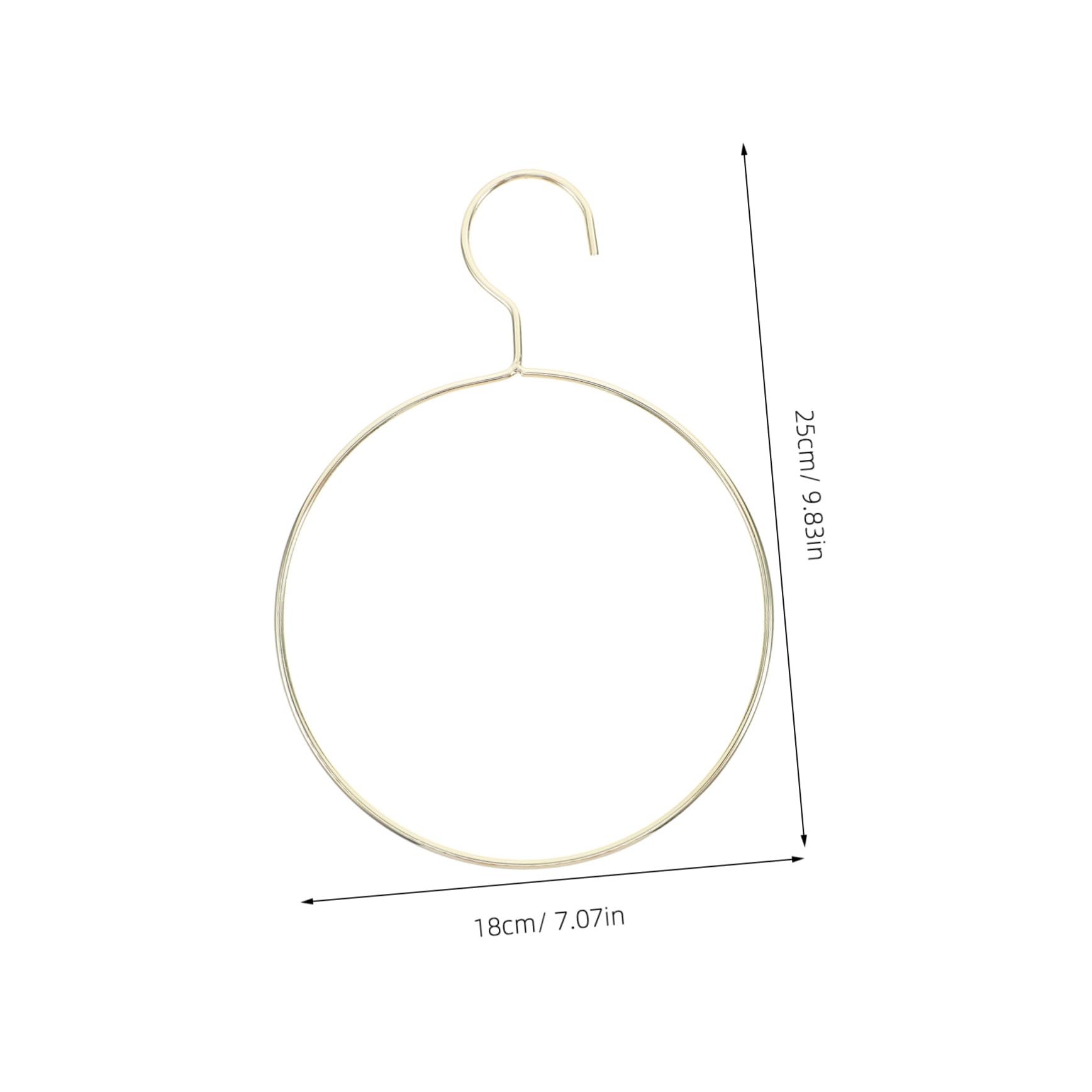 Zerodeko 3pcs Sturdy Clothes Rack Organizer for Scarves Belts and Tank Tops Design with Protective Surface for Wrinkle Storage Golden Finish