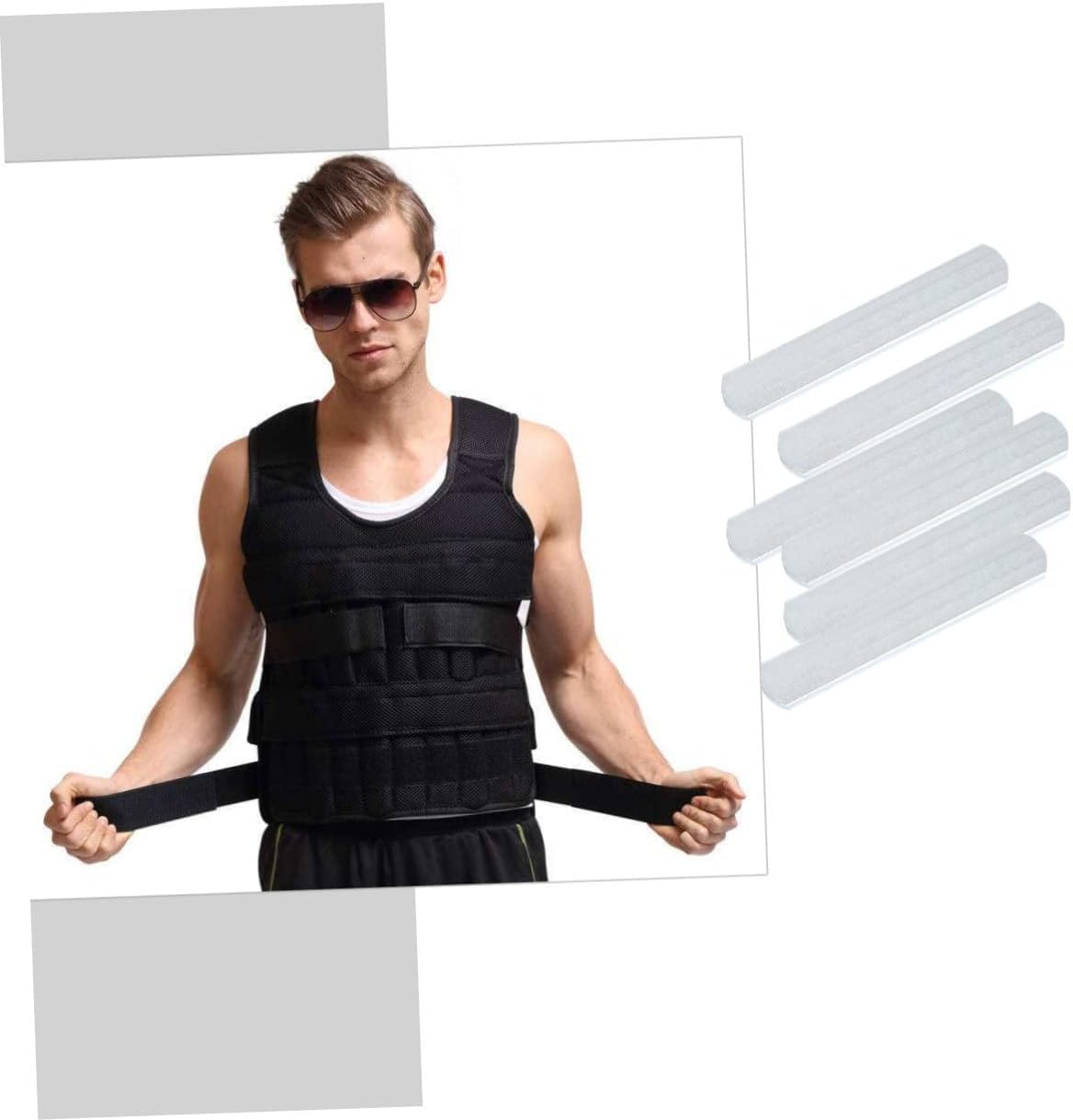 Weighted Steel Strips Fitness Accessories Weighted Vest Running Stainless Steel Iron Bar Duty