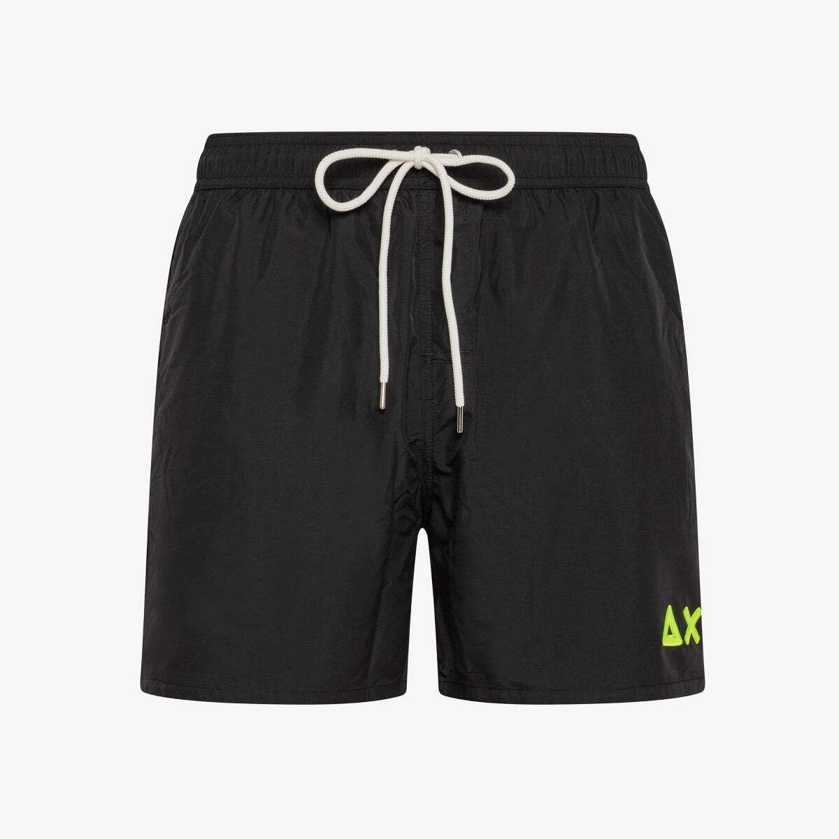 SUN68 Swim Pant with Logo Fluo Taglia S
