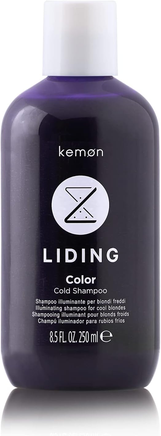 Liding Colour Cold Shampoo - Hydrating Shampoo for Coloured and Bleached Hair, Colour Shampoo with Anti-Yellow Tint Effect - 250 ml
