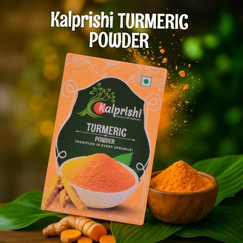 Image of Kalprishi Haldi Powder 200g (Pack of 2) | Pure & Natural Turmeric Powder | Curcumin Rich Spice for Cooking, Golden Milk & Skincare | Indian Kitchen Masala