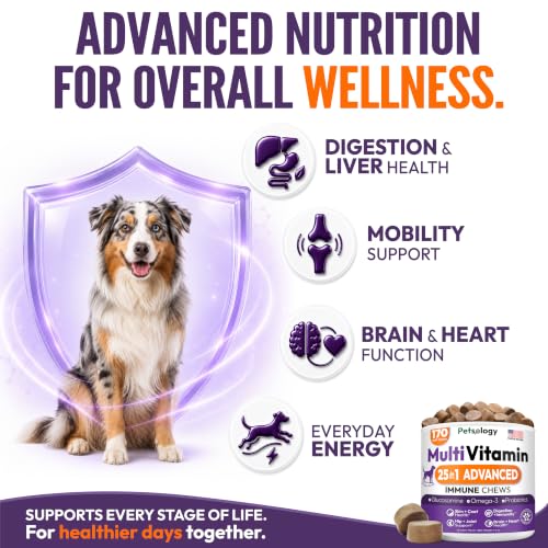 Image of Dog Multivitamin Chewable - 170 Treats - Dog Vitamins and Supplements