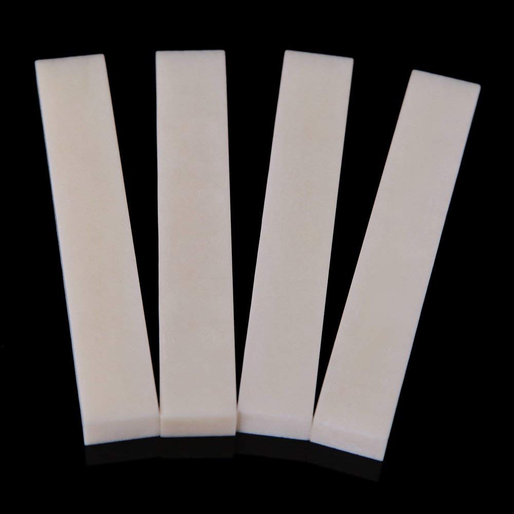 Boundless® Durable Compact 4pcs/set Ox Bone Material 52 * 9 * 6mm DIY Unslotted Guitar Nut For Guitar Accessory Bass String Instrument | 3286