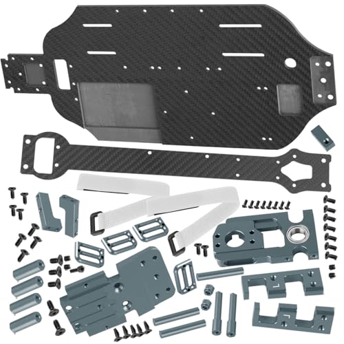 Image of RC Upgrades Part Chassis Protect Armor Skid Plate Guard for 1 /10 F0rd F15O Rapt0r R(101076-4),Carbon Fibre hassis Protect Armor Hops Up,Titanium