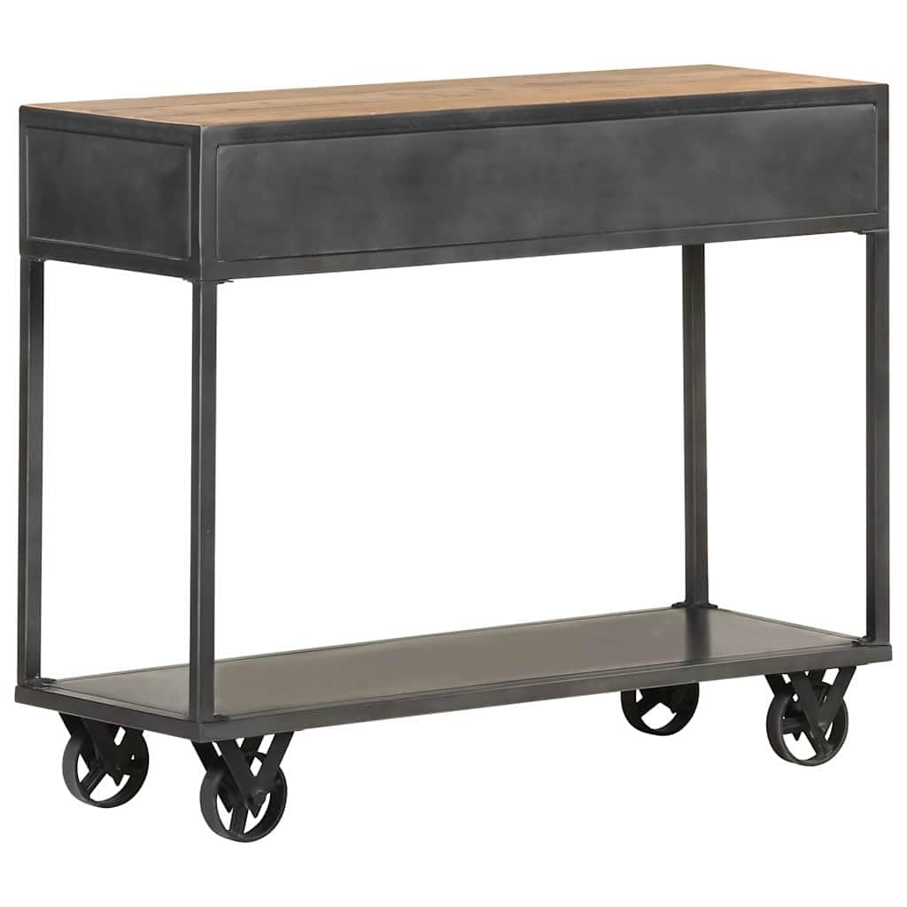 Table console en bois massif recyclé 90 x 35 x 74 cm