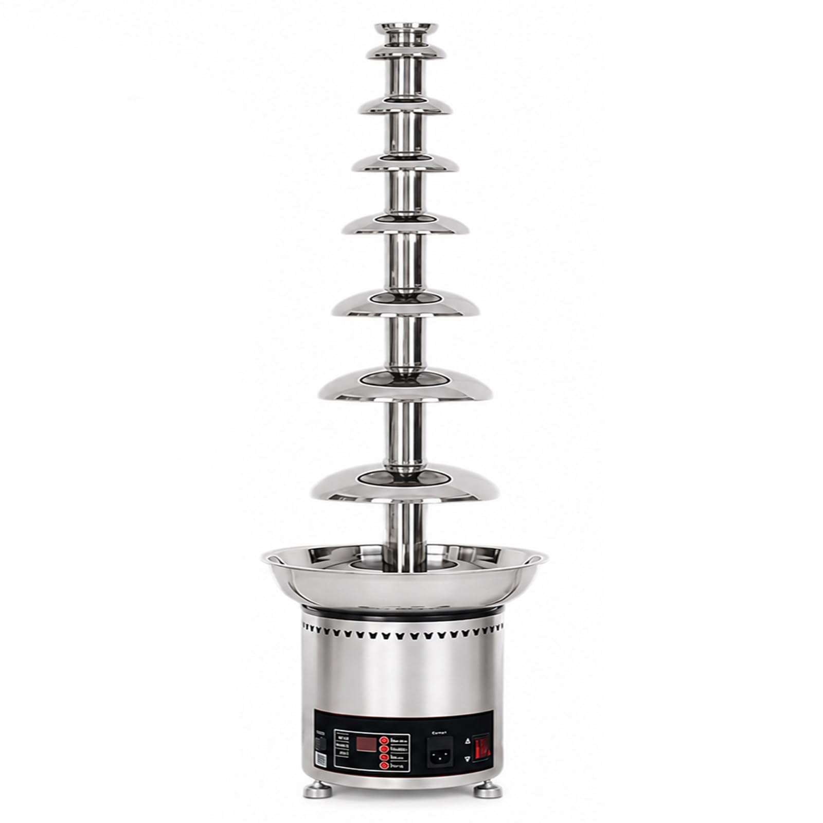 Glowdora Catering Chocolate Waterfall Fountain Machine Multi-Tier Commercial Fondue Maker 7Tiers