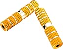 1 Pair Cycle Foot Rest Stunt Axle Bicycle Rear Foot Pegs Set Aluminum Durable and Stylish Non-Slip (Golden) gallery image