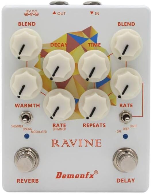 Amazon | Demonfx RAVINE Delay&Reverb/Delay Reverb ディレイ