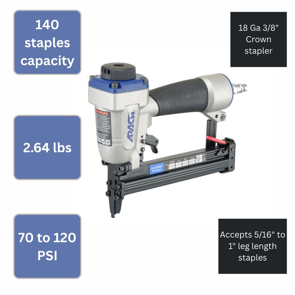 Apach LU-G25AC Stapler - Heavy Duty Construction Stapler -2