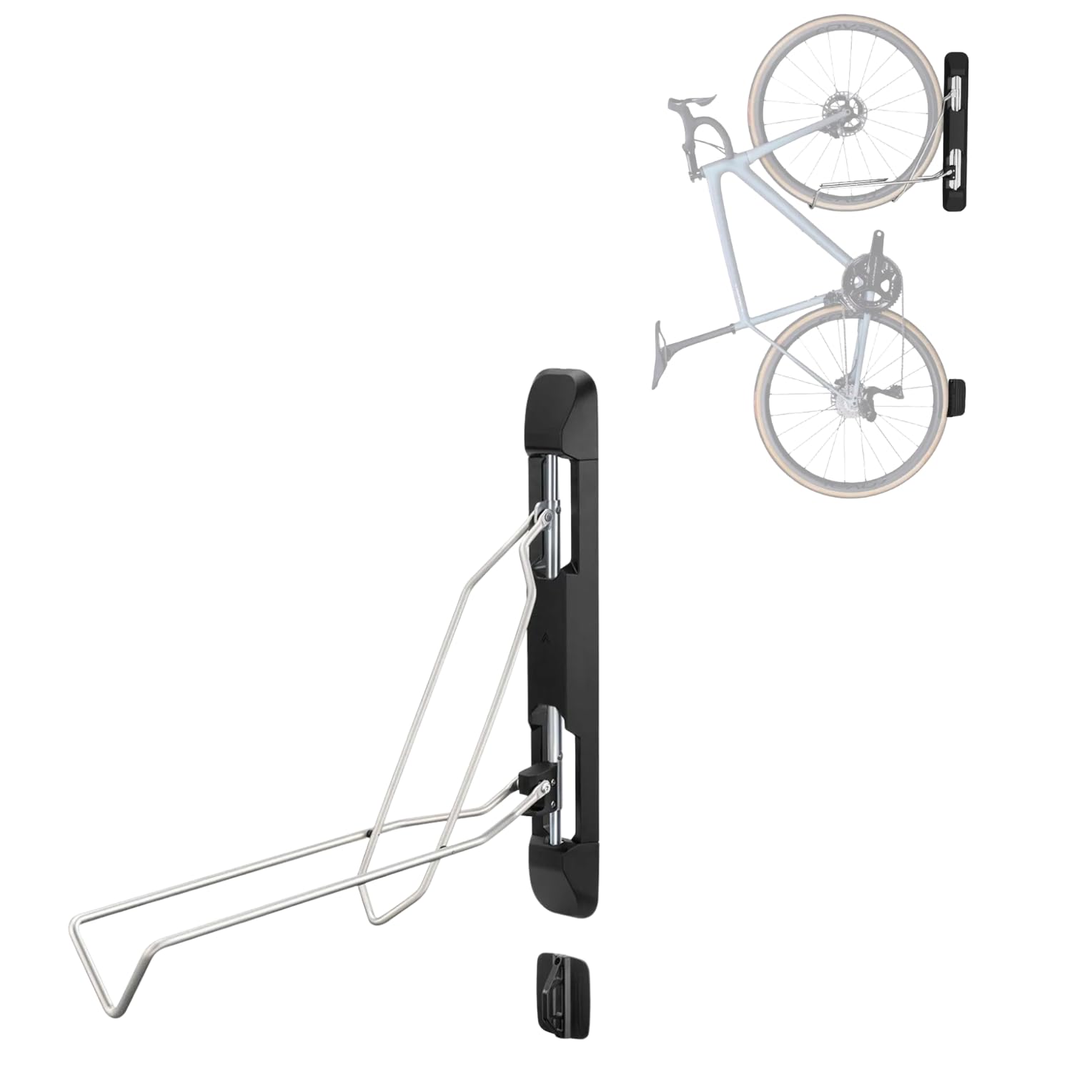 Fahrradhalterung Wand Schwenkbare Wandhalterung bis 35 kg, passend für 54 bis 70 mm Reifenbreite, für platzsparende Aufbewahrung in Garage