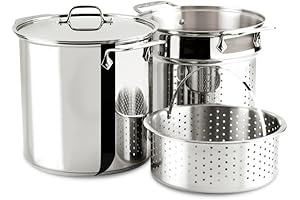 All-Clad Specialty Stainless Steel 8-Quart Stockpot with Strainer