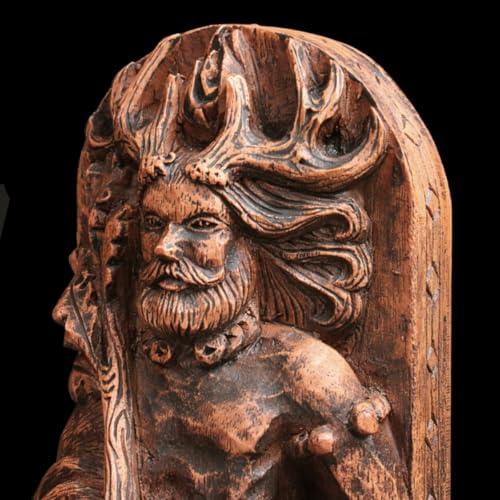 Estatua Cernunnos Dios Cornudo Wicca 8 Pulgadas miniatura 6