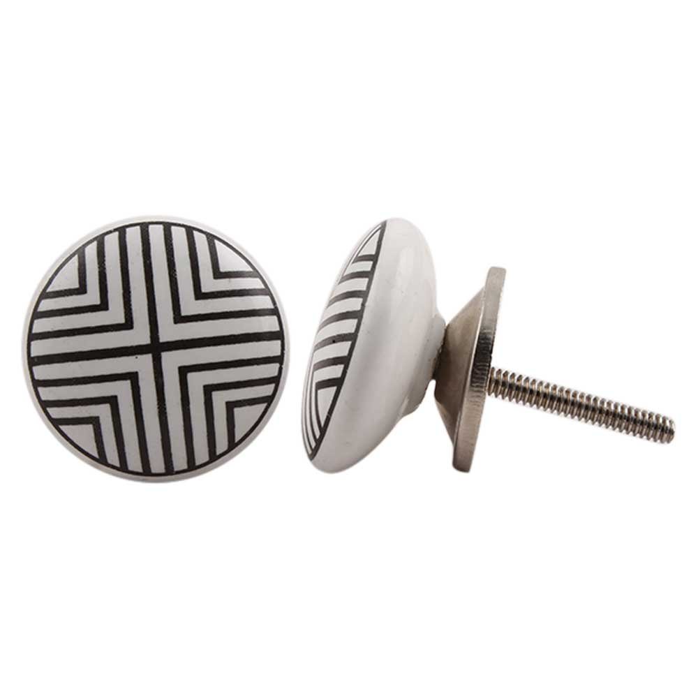 IndianShelf 4 Pieces Black Stripe Flat Ceramic Drawer Knobs for Kitchen Cabinet Knobs Door Pulls Decorative Dresser Luxury Upgrade (B06W2G1XRW) Amazon Price History, Amazon Price Tracker