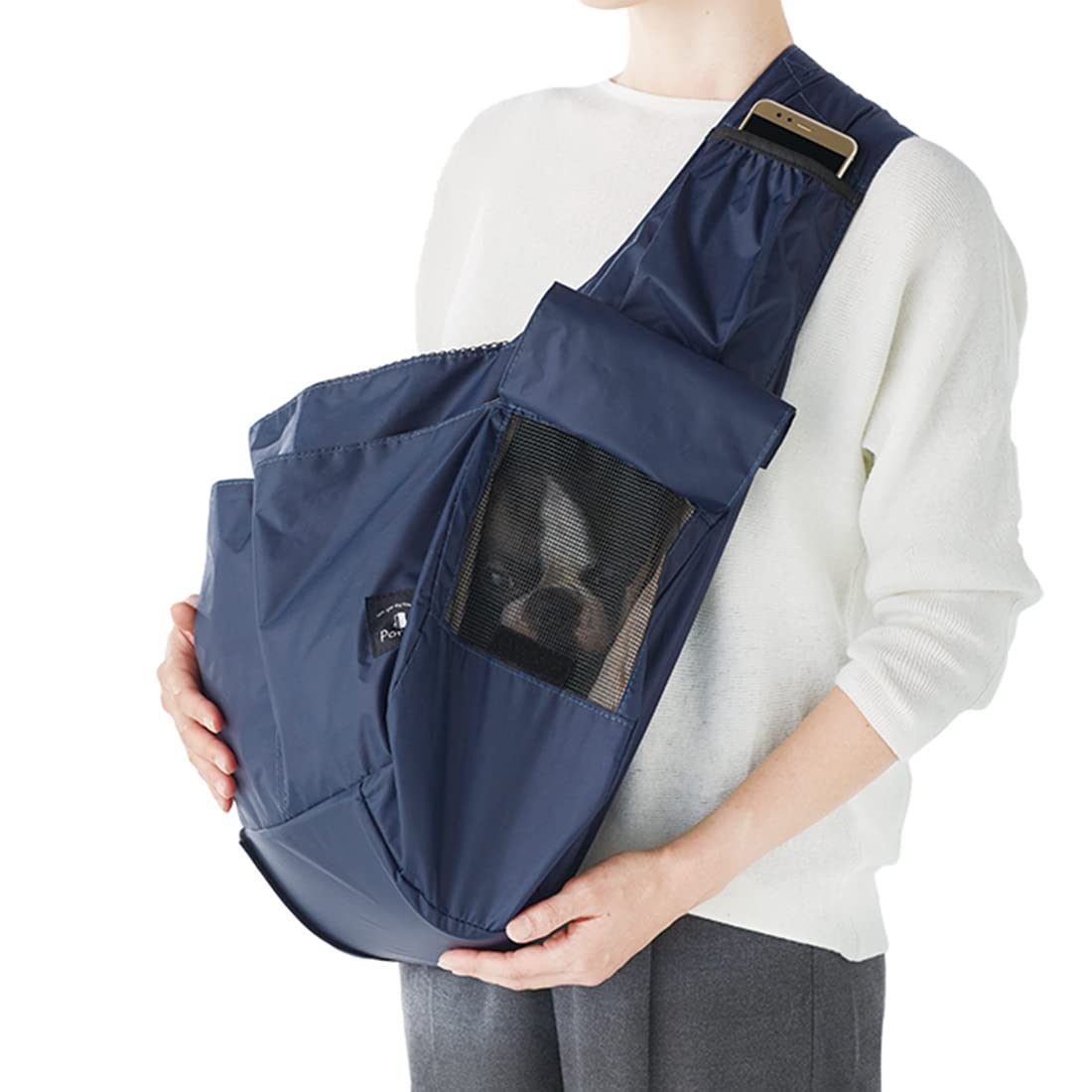 Marsupio per Cani,Borsa Cane Pet Sling Carrier grande 8kg. Borsa a tracolla for gatti pieghevole traspirante