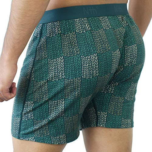 Nth Degree Underwear Sweden Trekking Green Relaxed Fit Boxer In Micro Modal #TOP1