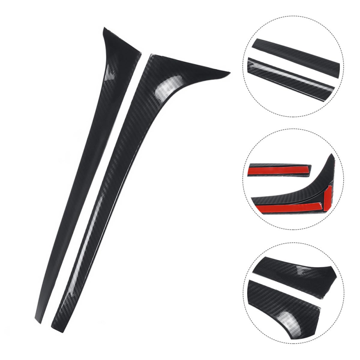 Spoiler Posteriore per Auto Golf 7 Ala Laterale in ABS Effetto Carbonio Set 2 Pezzi Accessori Decorativi per Personalizzazione Veicolo