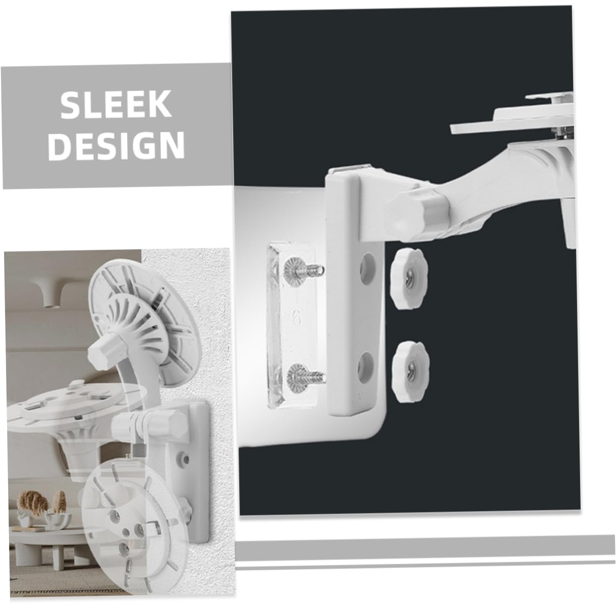 LALAFINA Camera Mount Bracket for Wall Wall Bracket for Camera Easy Install White