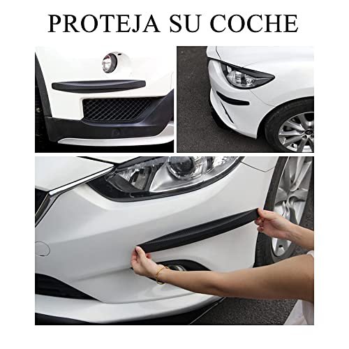 Voarge 4 Stück Universal Auto Ecke Stoßstange Guard Anti-Scratch Protector Aufkleber Streifen Kratzfest, Schwarz