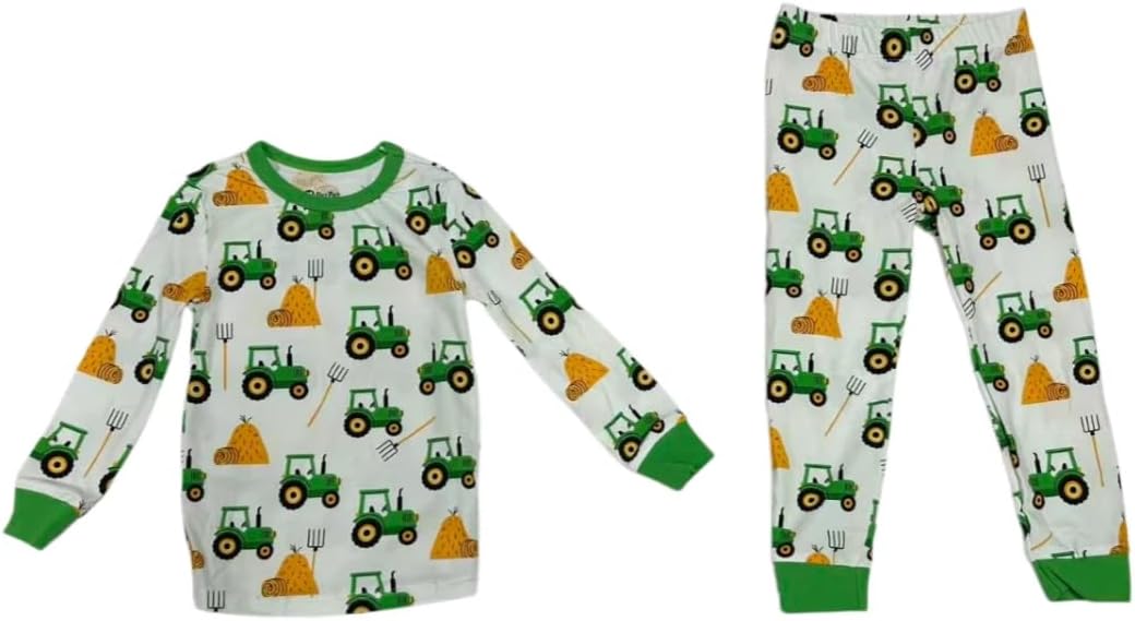 PATPAT Baby & Toddler Pajamas with Organic Cotton, 2-piece PJs for Girls Boys