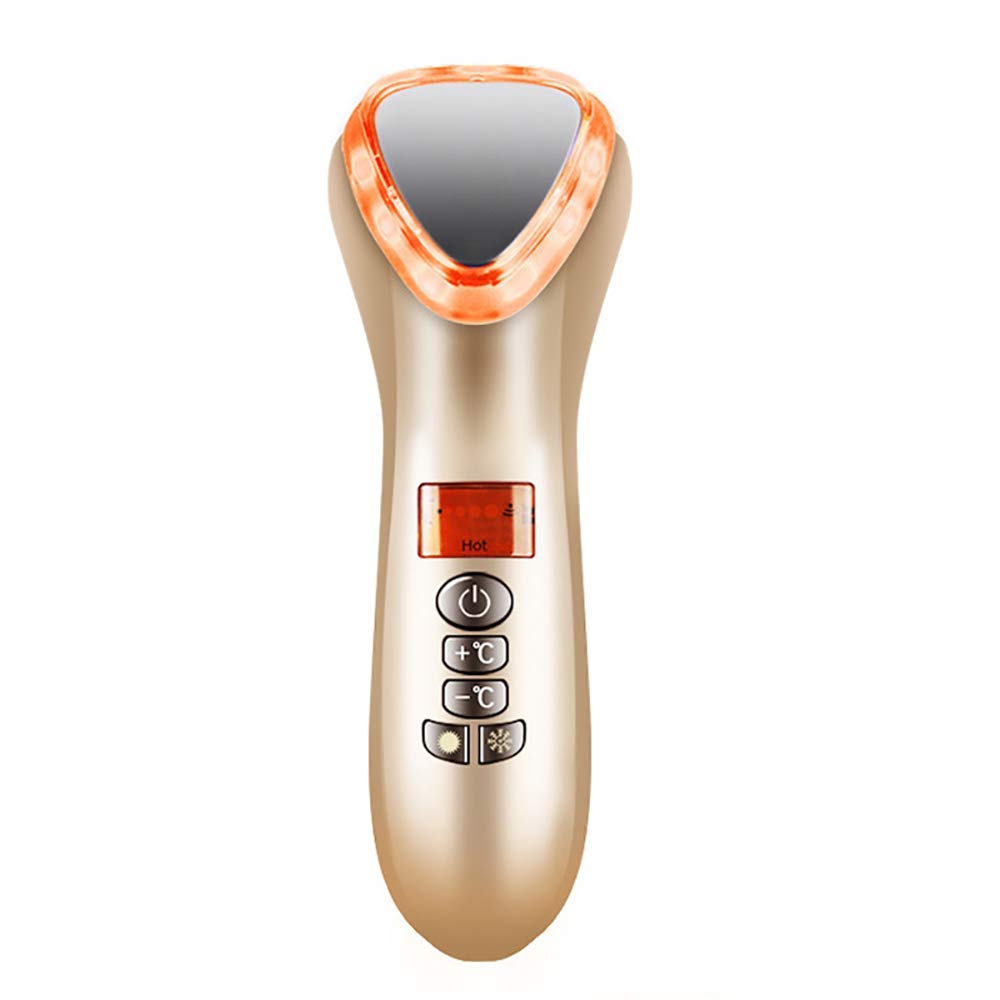 Soins du visage à la maison avec l'appareil de massage LED pour retrouver une fermeté éclatante