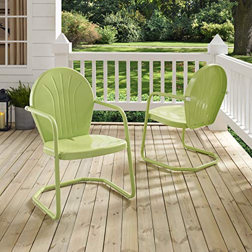 Crosley Furniture CO1001A-KL Griffith Outdoor Chair, Retro Metal Patio Chairs thumb #9
