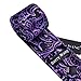 Barry.Wang Purple Black Tie for Men Floral Silk Necktie Pocket Square Cufflinks Formal Business Wedding Party Prom