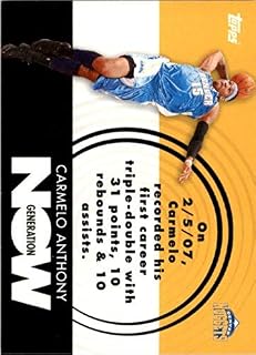 2007-08 Topps Generation Now #GN2 Carmelo Anthony NBA Basketball Trading Card