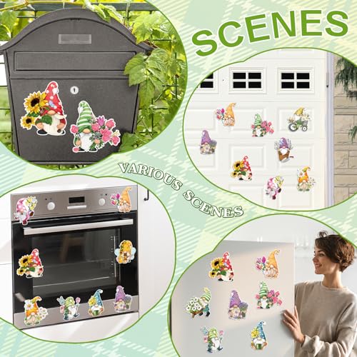 Imanes decorativos para refrigerador Whaline 12 piezas miniatura 7