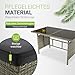 Juskys® Polyrattan Lounge Manacor mit Ecksofa, Esstisch, 2 Hocker & Kissen inkl. Abdeckung - wetterfest bis 7 Personen - Bezüge waschbar - Rattan Garten Sitzgruppe Gartenmöbel Set - Grau/Dunkelgrau