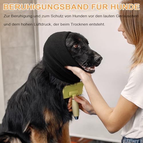 Voarge Haustier-Bandana,Hund Ohrenschützer für Hunde Gehörschutz,für Hunde-Angst, Fellpflege, Ohrenschützer, Hundeohrschutz, Beruhigend (Lila, S)