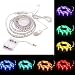 TV Backlight, Auledio Multicolor Waterproof USB RGB LED Strip Lights Kit with Controller and Battery Box for Flat Screen TV LCD, Desktop Monitors - 6.6ft